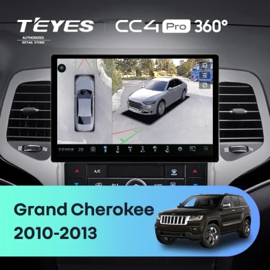 Штатная магнитола Teyes CC4 Pro 360 8/128 Jeep Grand Cherokee WK2 (2010-2013) (11")