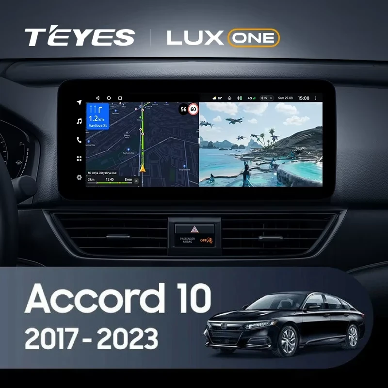 Штатная магнитола Teyes LUX ONE 4/64 Honda Accord 10 CV (2017-2023) Тип-A