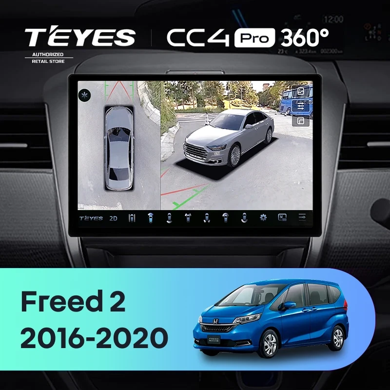 Штатная магнитола Teyes CC4 Pro 360 8/128 Honda Freed 2 (2016-2020) (11")
