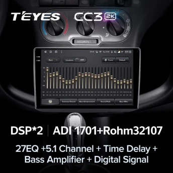 Штатная магнитола Teyes CC3 2K 6/128 Toyota Vitz XP10 (1999-2005) F1