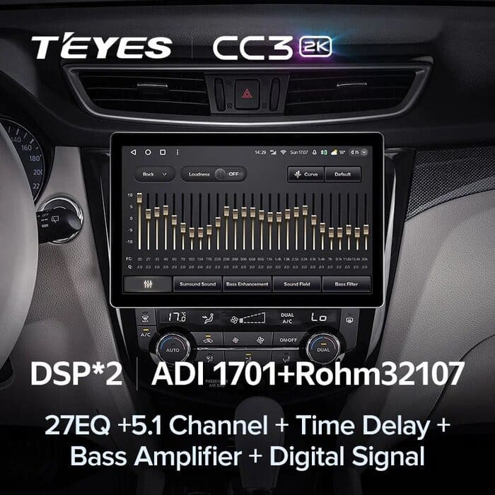 Штатная магнитола Teyes CC3 2K 4/64 Nissan Qashqai 2 (2013-2021) F2 Тип-AВ (13")