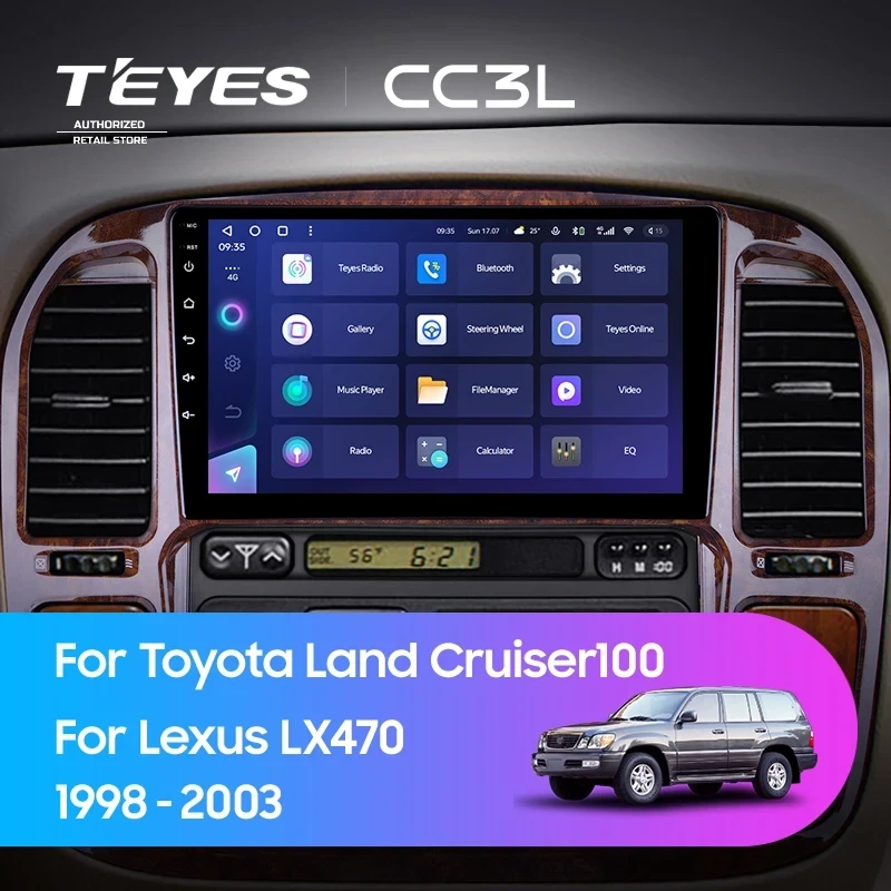Штатная магнитола Teyes CC3L 4/32 Toyota Land Cruiser 100 (1998-2003) F3