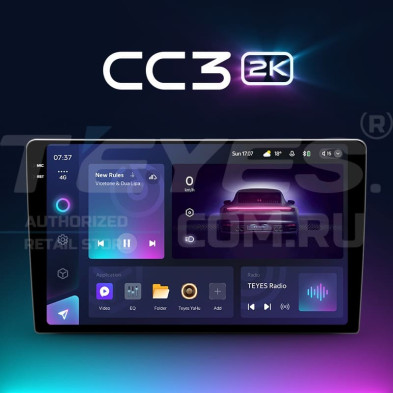 Штатная магнитола Teyes CC3 2K 4/64 Skoda Rapid NH3 NH1 (2012-2020) (10 inch Universal)