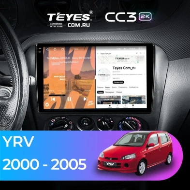 Штатная магнитола Teyes CC3 2K 360 6/128 Daihatsu YRV M5 (2000-2005)