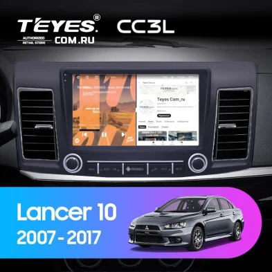 Штатная магнитола Teyes CC3L 4/32 Mitsubishi Lancer 10 (2007-2017) F3 с кнопками Тип-A