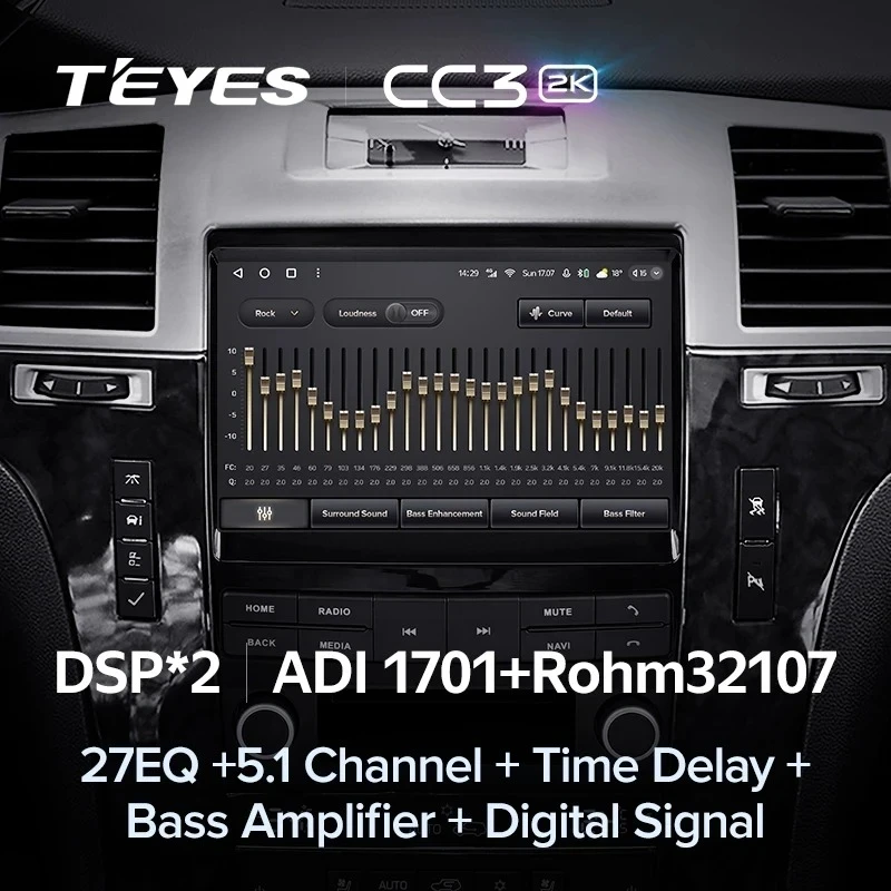 Штатная магнитола Teyes CC3 2K 360 6/128 Cadillac SLS (2007-2012)