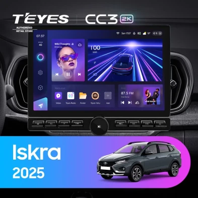 Штатная магнитола Teyes CC3 2K 6/128 LADA Iskra SW Cross (2025-2026) Тип-A (13" с кнопками)