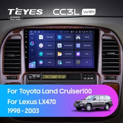 Штатная магнитола Teyes CC3L WiFi 2/32 Toyota Land Cruiser 100 (1998-2003) F3