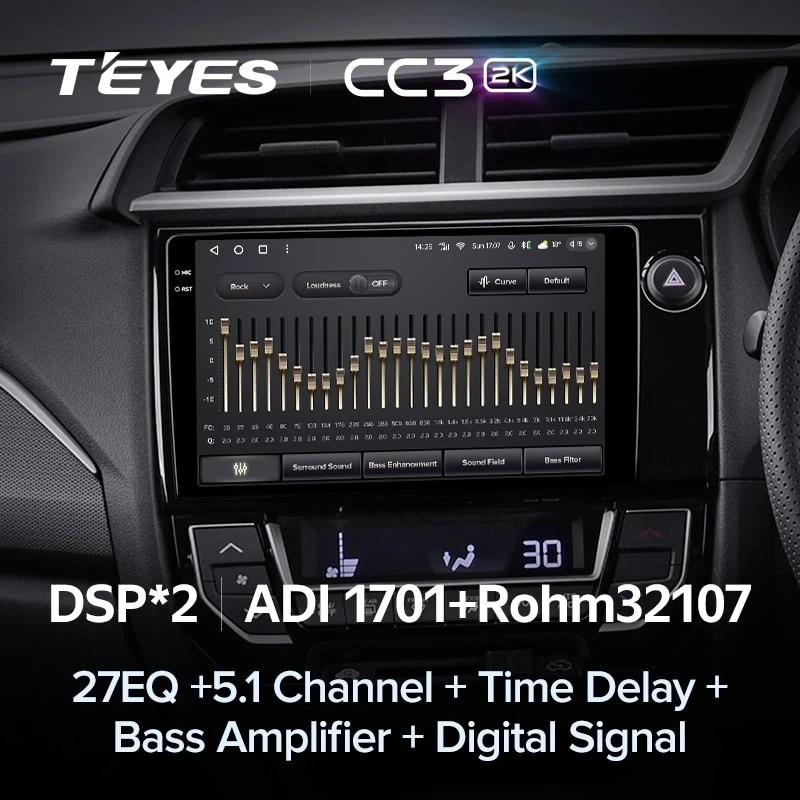 Штатная магнитола Teyes CC3 2K 4/64 Honda BRV (2015-2019) Правый руль