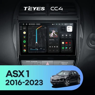 Штатная магнитола Teyes CC4 8/128 Mitsubishi ASX (2016-2026) Тип-A Правый руль
