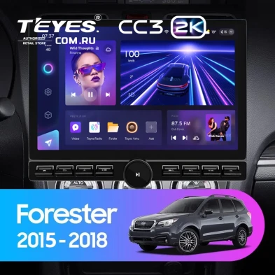 Штатная магнитола Teyes CC3 2K 6/128 Subaru Forester SJ (2015-2018) (13" с кнопками)
