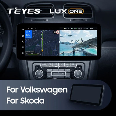 Штатная магнитола Teyes LUX ONE 4/64 Volkswagen Bora (2008-2012)