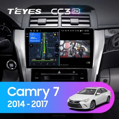 Штатная магнитола Teyes CC3 2K 6/128 Toyota Camry 7 XV 50 55 (2014-2017) F4