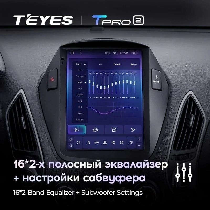 Штатная магнитола Tesla style Teyes TPRO 2 3/32 Hyundai IX35 (2009-2015) F2 Тип-AB