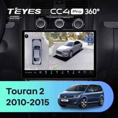 Штатная магнитола Teyes CC4 Pro 360 8/128 Volkswagen Touran 2 1T (2010-2015) (13")