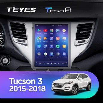 Штатная магнитола Tesla style Teyes TPRO 2 3/32 Hyundai Tucson 3 (2015-2018) Тип-B