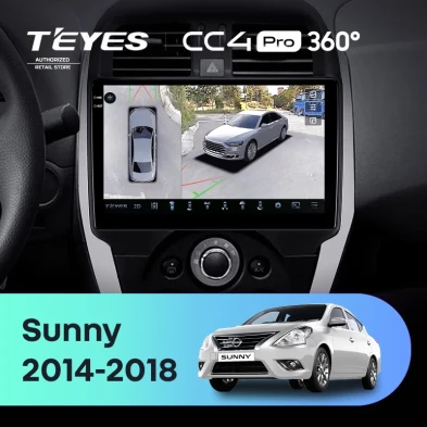 Штатная магнитола Teyes CC4 Pro 360 8/128 Nissan Sunny (2014-2016)