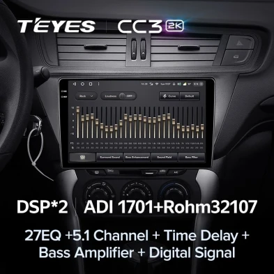 Штатная магнитола Teyes CC3 2K 360 6/128 Citroen C3-XR (2010-2018) F2