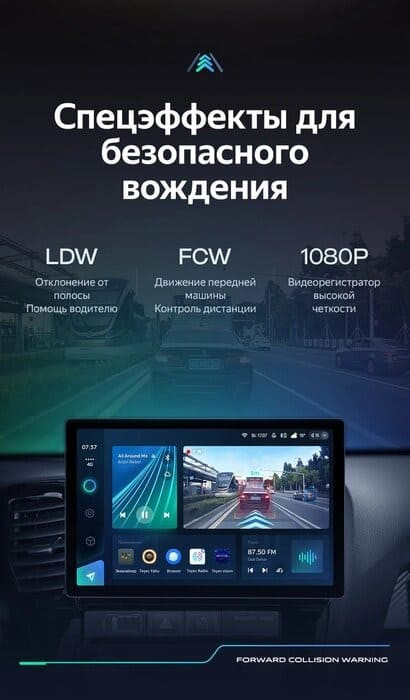 Штатная магнитола Teyes CC3 2K 6/128 Toyota Land Cruiser Prado 150 (2017-2021) (13")
