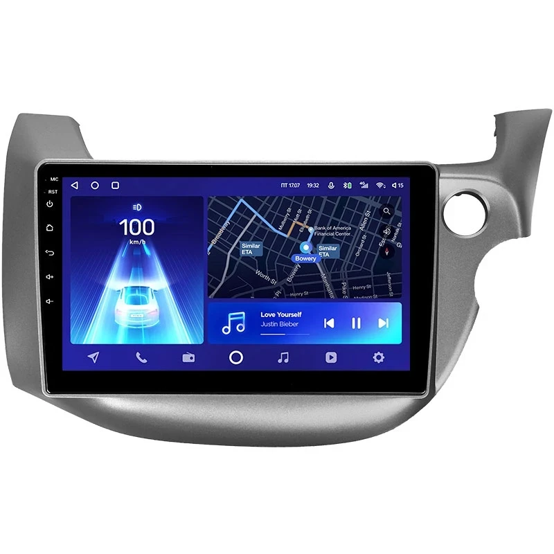 Переходная рамка Honda Jazz 2 GG / Fit GE GP GE (2007-2014) Правый руль (10")