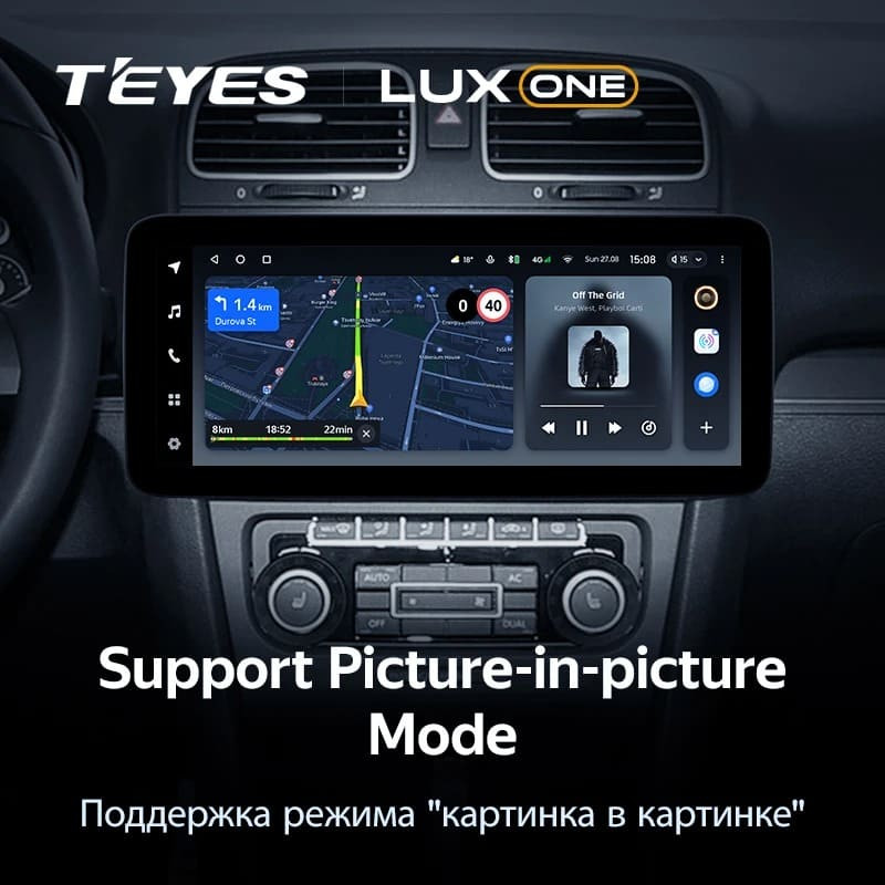 Штатная магнитола Teyes LUX ONE 4/64 Volkswagen Touran (2003-2015)