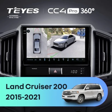 Штатная магнитола Teyes CC4 Pro 360 12/256 Toyota Land Cruiser 200 (2015-2021)