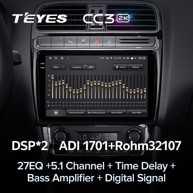 Штатная магнитола Teyes CC3 2K 4/32 Volkswagen Polo 5 (2008-2020)