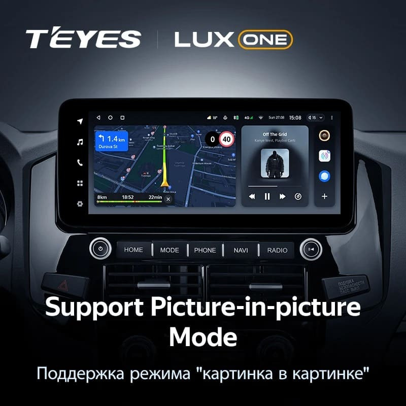 Штатная магнитола Teyes LUX ONE 6/128 Mitsubishi Pajero 4 V80 V90 (2006-2024) Тип-C