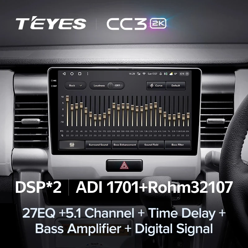 Штатная магнитола Teyes CC3 2K 4/64 Suzuki Hustler (2014-2019)