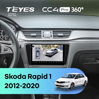 Штатная магнитола Teyes CC4 Pro 360 8/128 Skoda Rapid 1 (2012-2020) F1