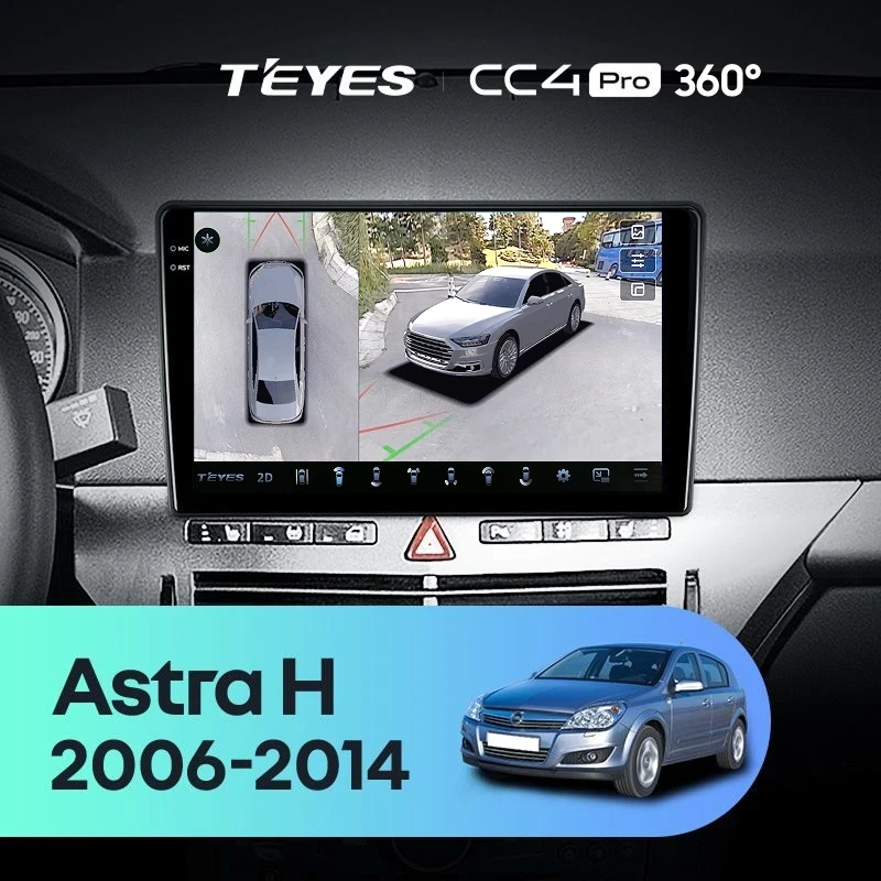 Штатная магнитола Teyes CC4 Pro 360 8/128 Opel Astra H (2006-2014) F1