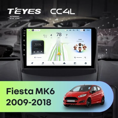 Штатная магнитола Teyes CC4L 6/64 Ford Fiesta 6 (2009-2018) F1 Тип-B