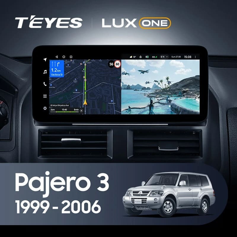 Штатная магнитола Teyes LUX ONE 6/128 Mitsubishi Pajero 3 V70 V60 (1999-2006)