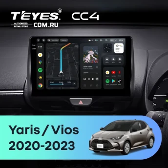 Штатная магнитола Teyes CC4 6/64 Toyota Yaris (2020-2023) Правый руль