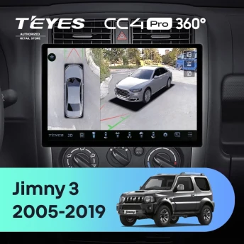 Штатная магнитола Teyes CC4 Pro 360 8/128 Suzuki Jimny 3 (2005-2019) (13")