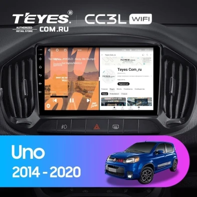 Штатная магнитола Teyes CC3L WiFi 2/32 Fiat Uno (2014-2020)