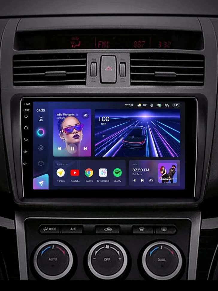 Штатная магнитола Teyes CC3 6/128 Mazda 6 2 GH (2007-2012)