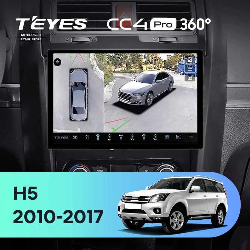 Штатная магнитола Teyes CC4 Pro 360 8/128 Great Wall Hover H5 (2010-2017) (11")