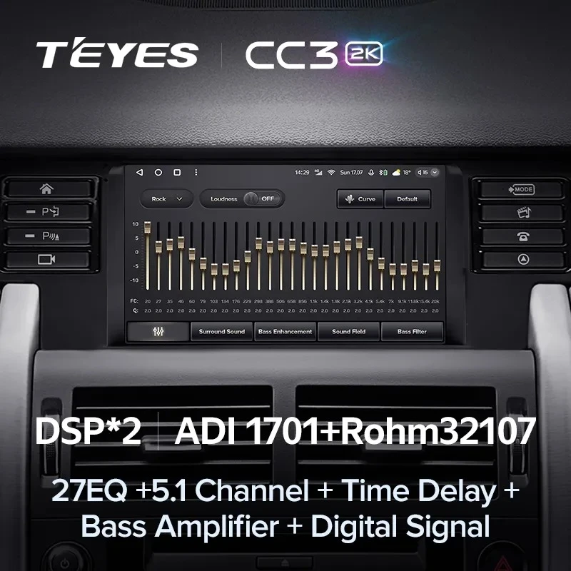 Штатная магнитола Teyes CC3 2K 6/128 Land Rover Discovery Sport (2014-2019)