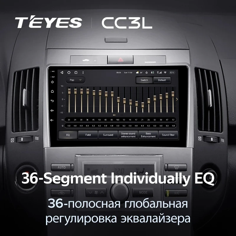 Штатная магнитола Teyes CC3L 4/32 Toyota Corolla Verso AR10 (2004-2009) F2