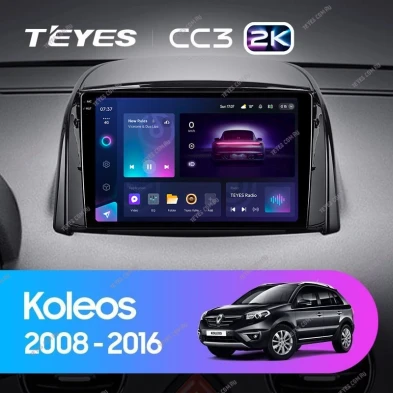 Штатная магнитола Teyes CC3 2K 6/128 Renault Koleos (2008-2016) Тип-A