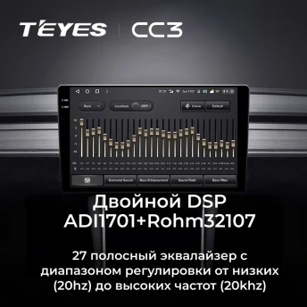 Штатная магнитола Teyes CC3 4/32 Lada Vesta NG (2023-2026) Тип-A (черно-серая)