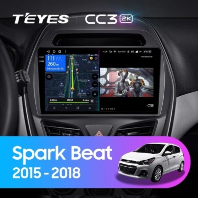 Штатная магнитола Teyes CC3 2K 6/128 Chevrolet Spark Beat (2015-2018) F2