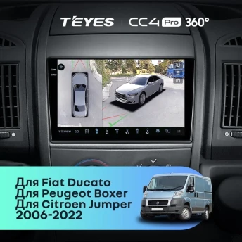 Штатная магнитола Teyes CC4 Pro 360 12/256 Citroen Jumper 2 (2006-2022)