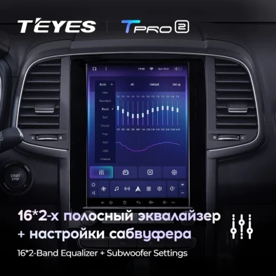 Штатная магнитола Tesla style Teyes TPRO 2 4/64 Renault Koleos 2 (2016-2020)