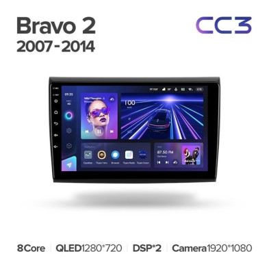 Штатная магнитола Teyes CC3L 4/64 Fiat Bravo 198 (2007-2014)