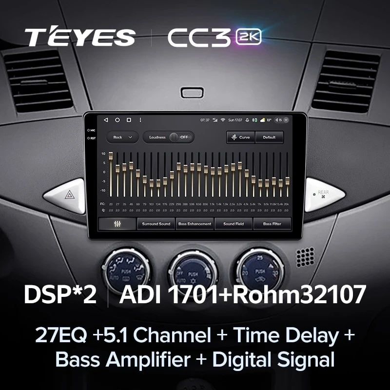 Штатная магнитола Teyes CC3 2K 4/64 Mitsubishi Zinger (2005-2014)