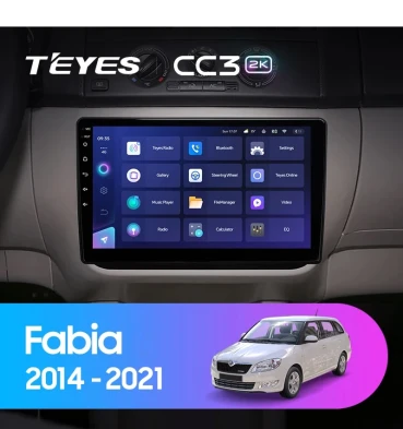 Штатная магнитола Teyes CC3 2K 4/32 Skoda Fabia (2014-2021)