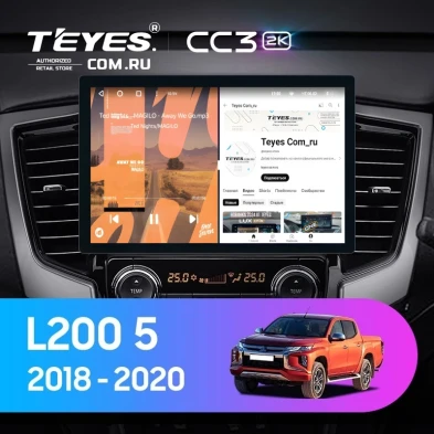 Штатная магнитола Teyes CC3 2K 6/128 Mitsubishi L200 5 (2018-2020) F2 (11")