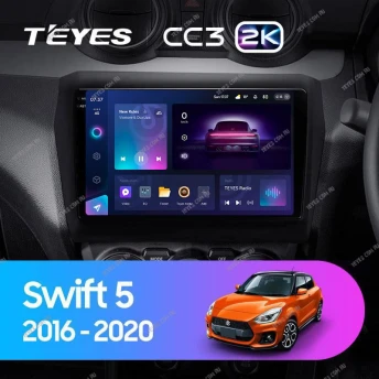 Штатная магнитола Teyes CC3 2K 360 6/128 Suzuki Swift 5 (2016-2020)
